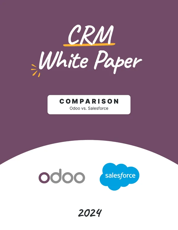 Cover: CRM Software Comparison: Odoo CRM vs. Salesforce